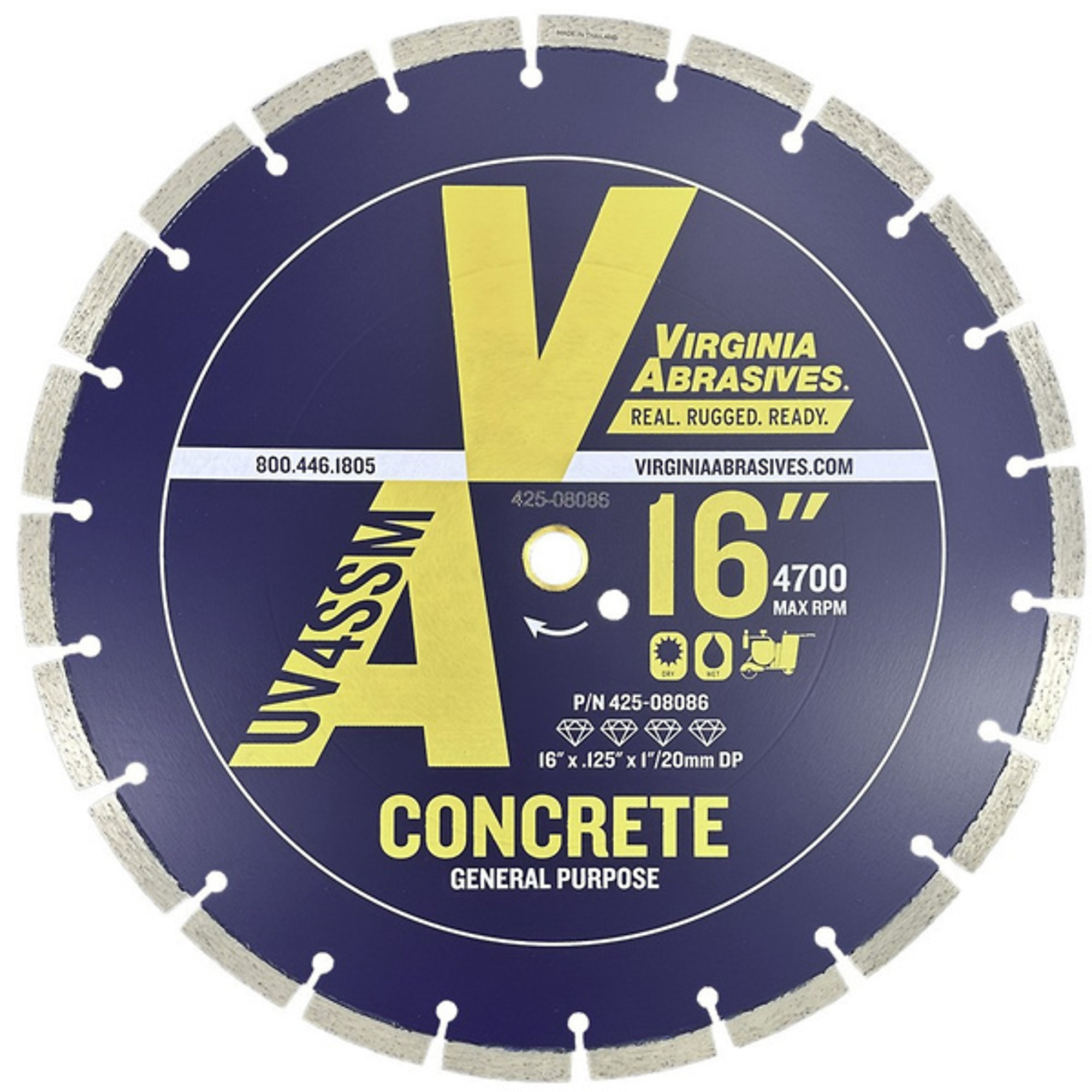 Virginia Abrasives, SAW BLADE, Included (qty.) 1 Model# 425-08086.VAB